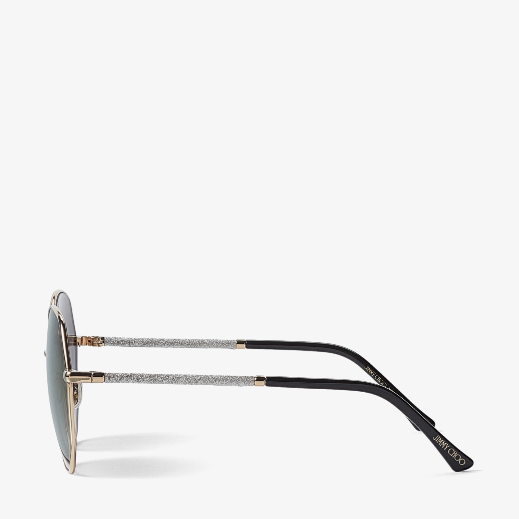 Jimmy choo aviator sunglasses with best sale crystals