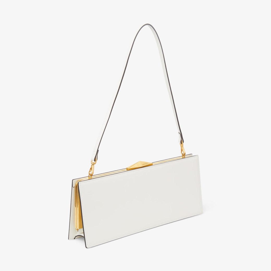 Celine store white clutch