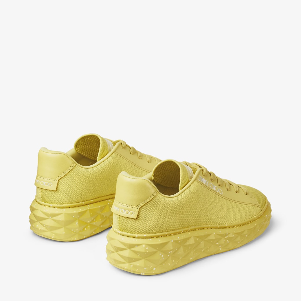 DIAMOND LIGHT MAXI F Low Top Sneakers aus rosafarbenem Strick mit Plateausohle Fruhjahr 2023 Kollektion JIMMY CHOO