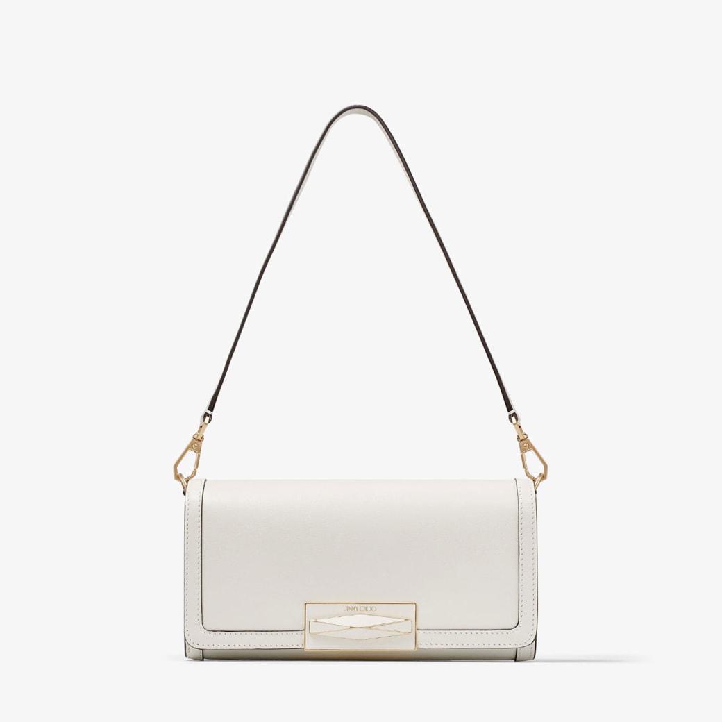 Diamond Mini Shoulder Latte Calf Leather Mini Shoulder Bag JIMMY CHOO