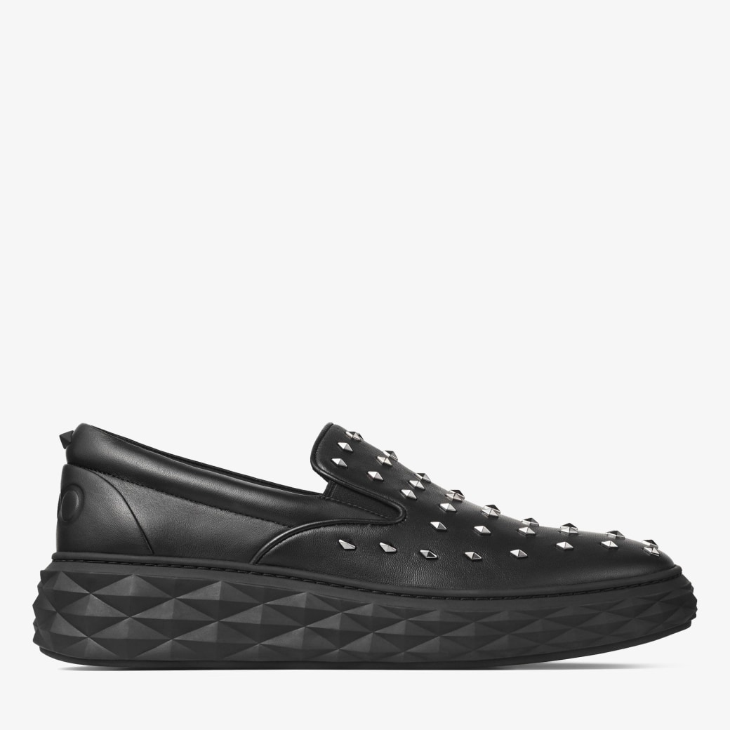 Diamond Slip On M Black Nappa Leather Trainer JIMMY CHOO