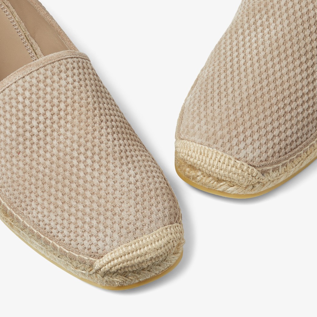 Stone Woven Embossed Suede Espadrilles EGON Summer 2022