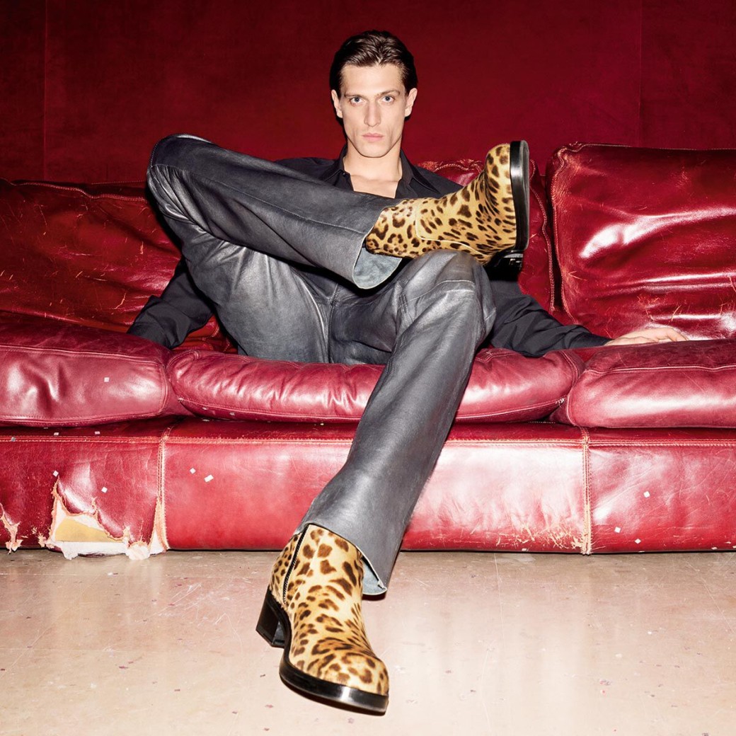 Elias Zip Boot Natural Leopard Print Pony Zip Boots JIMMY CHOO
