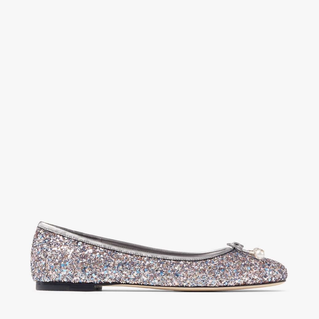 Jimmy choo sparkly flats hot sale