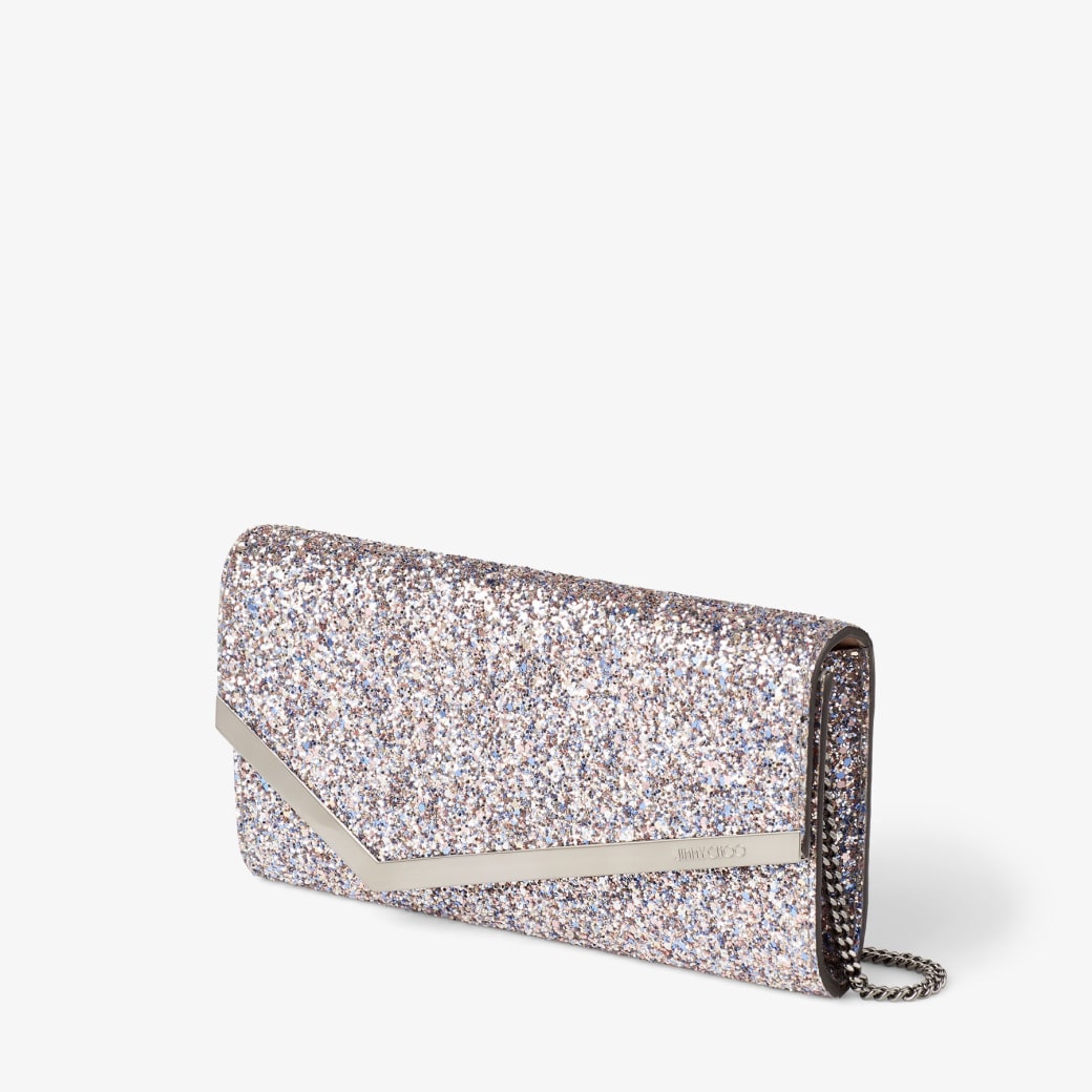 Jimmy choo hotsell lizzie glitter clutch