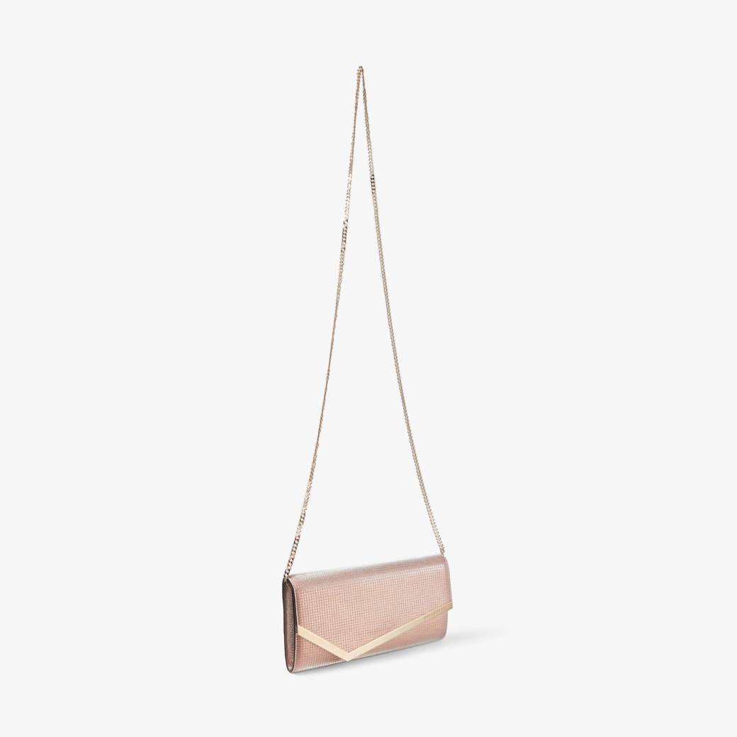 Rose gold patent clutch bag hotsell
