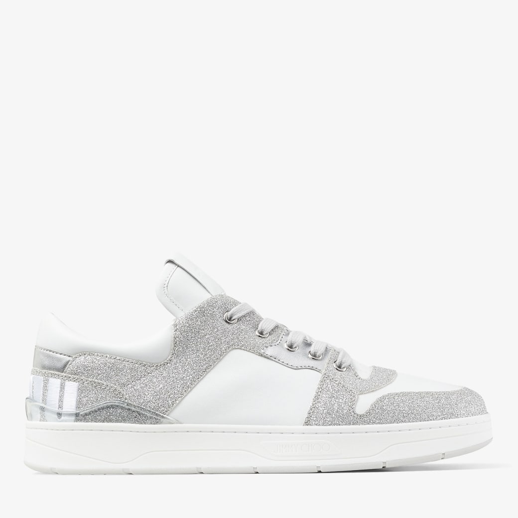 Silver jimmy choo hotsell trainers