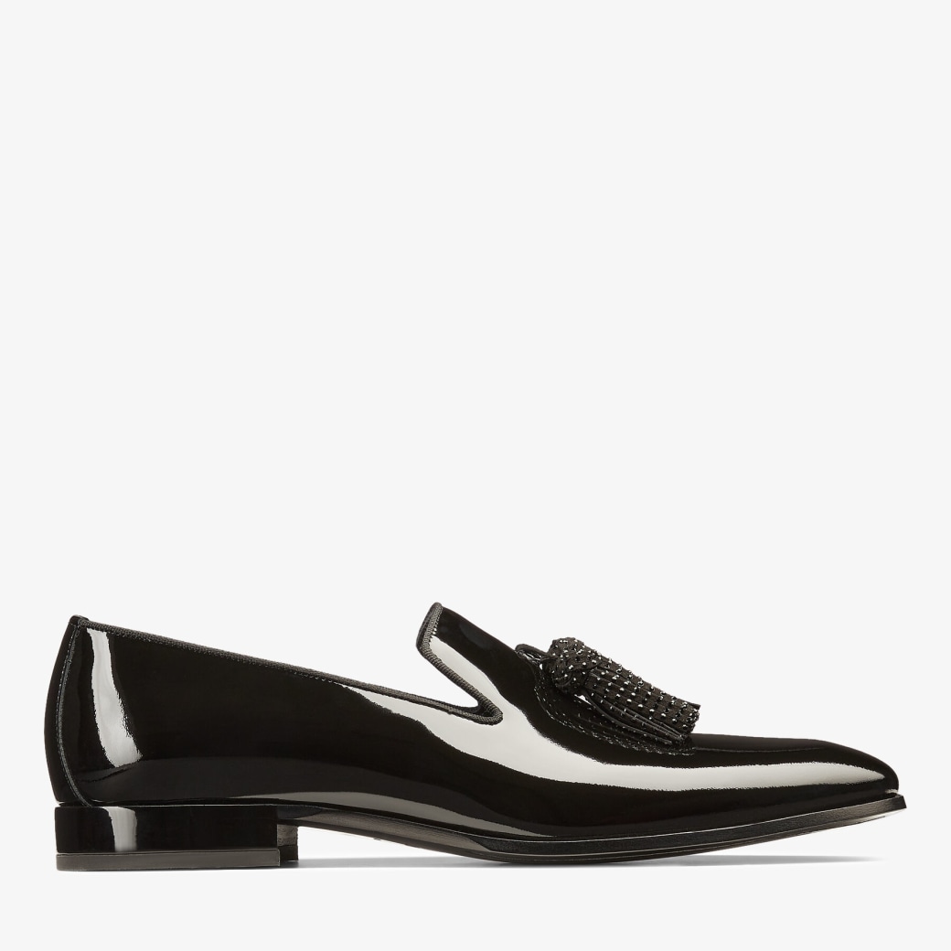 Jimmy choo black online patent leather shoes