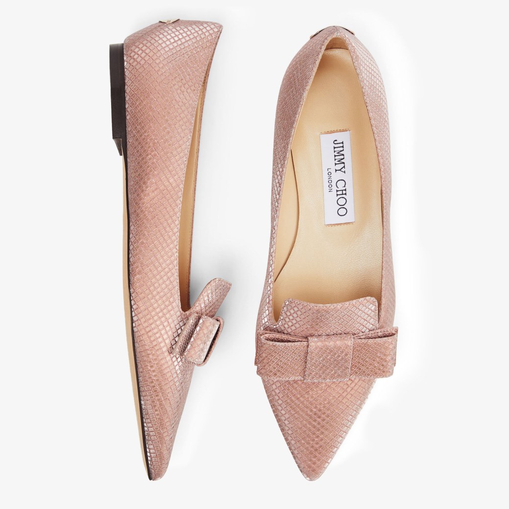 GALA Ballet Pink Diamond Glitter Fabric Flats Summer