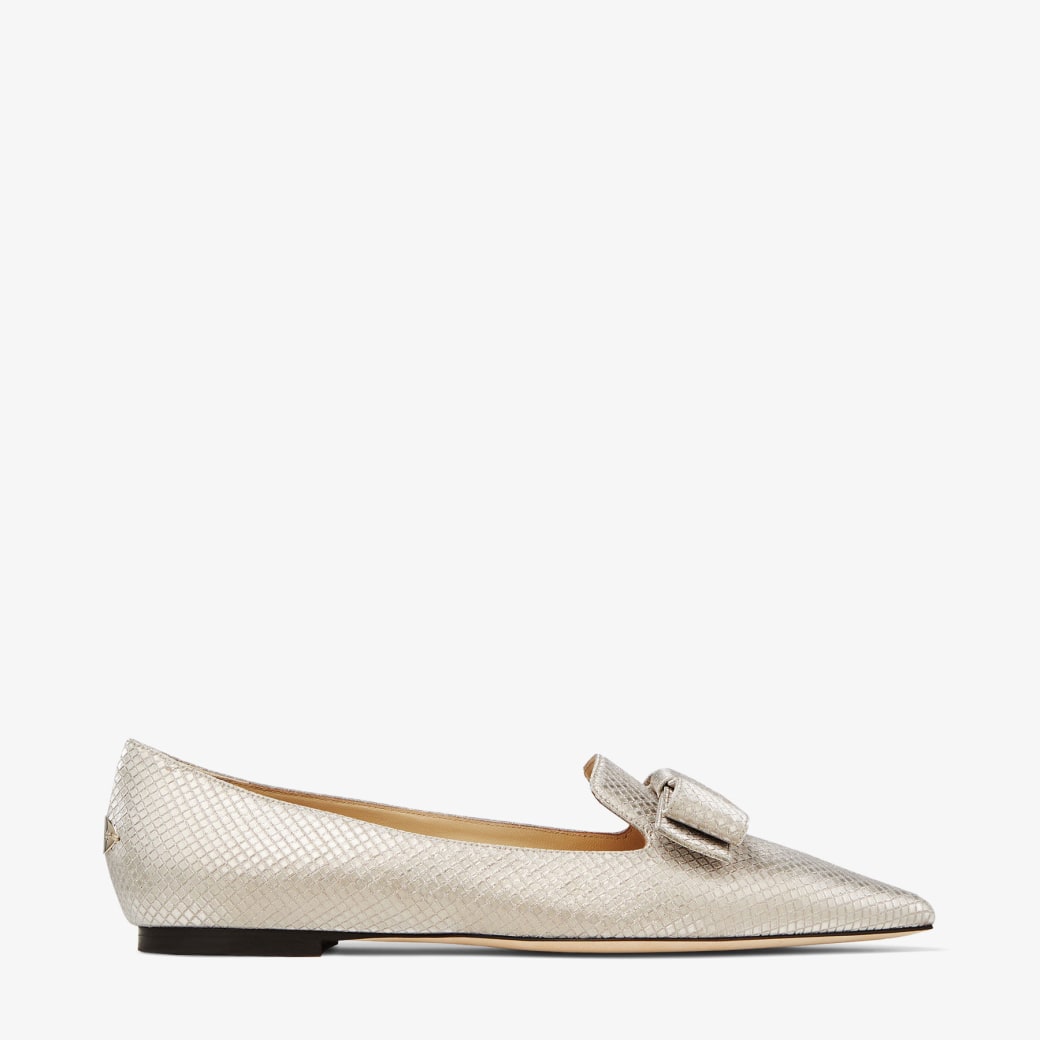 Champagne hot sale glitter flats