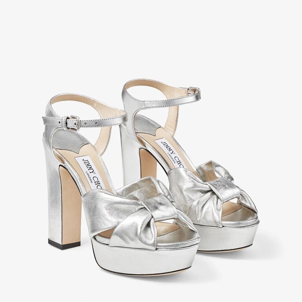 Jimmy choo online white platform heels