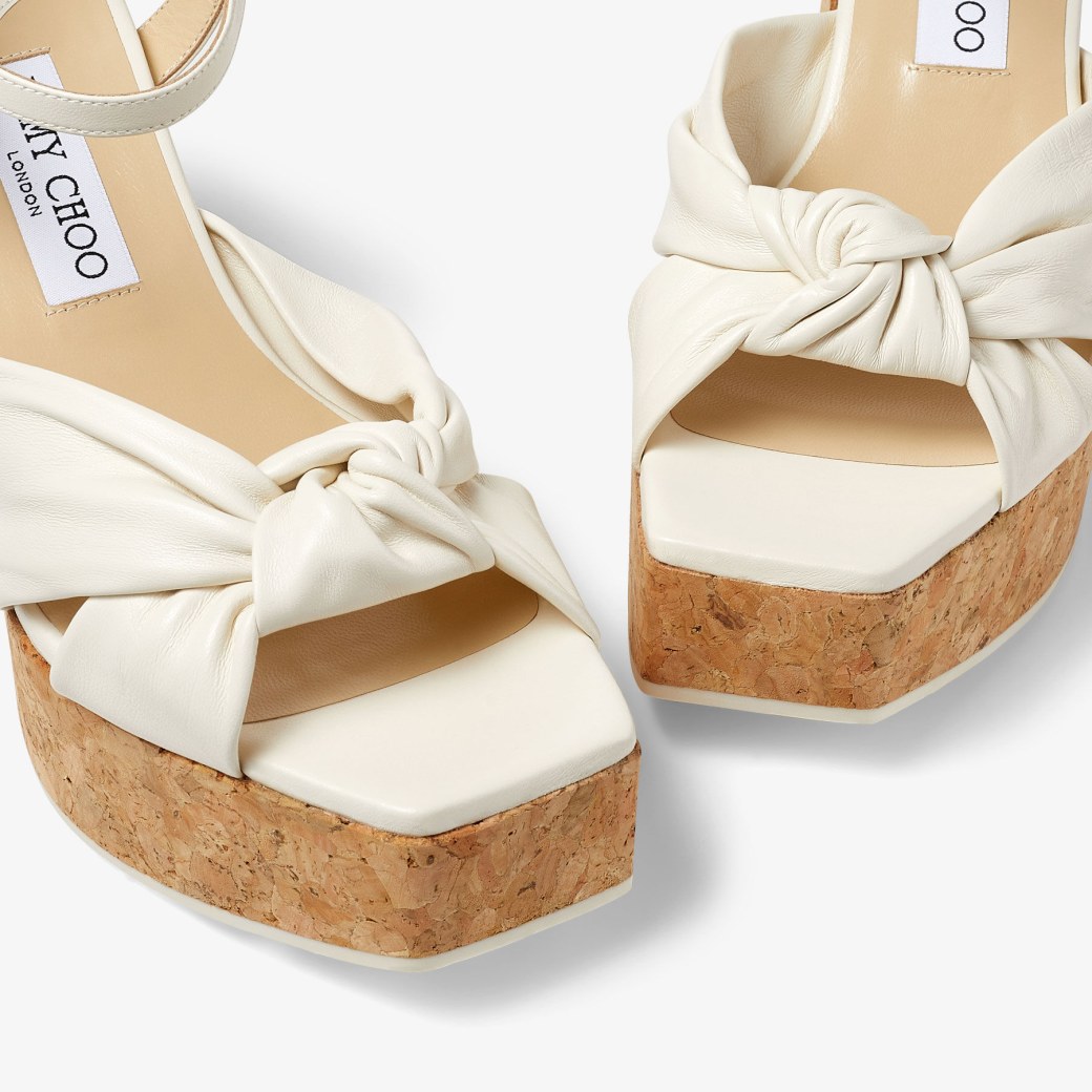 White platform sale wedges