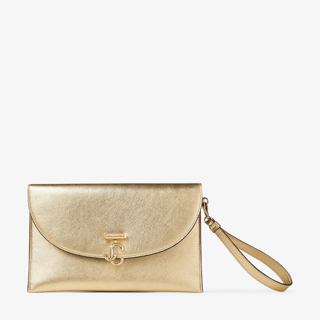 Jimmy choo gold purse hot sale