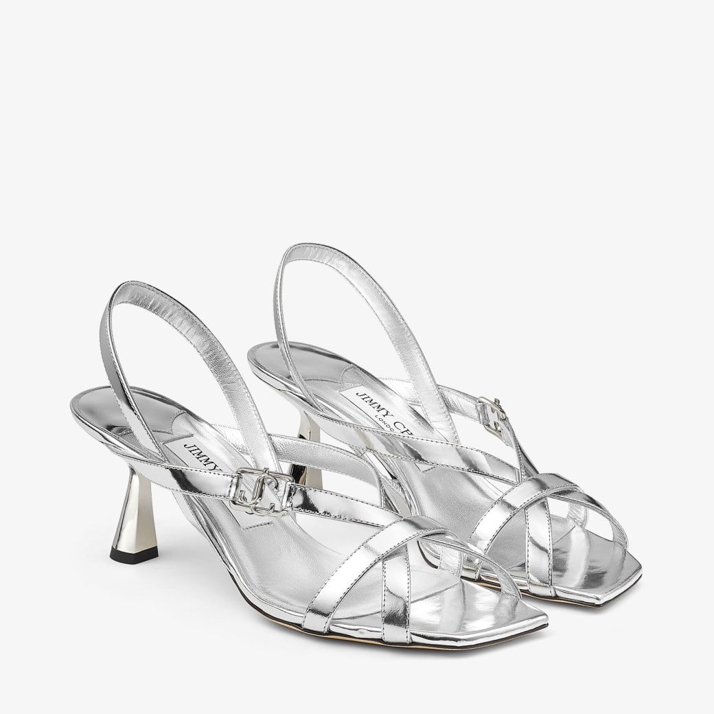 Jimmy choo silver sandals clearance