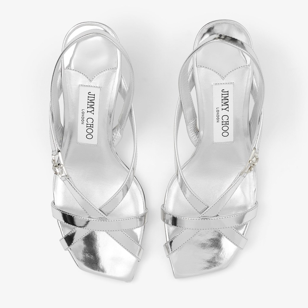 Jimmy choo hot sale silver strappy heels