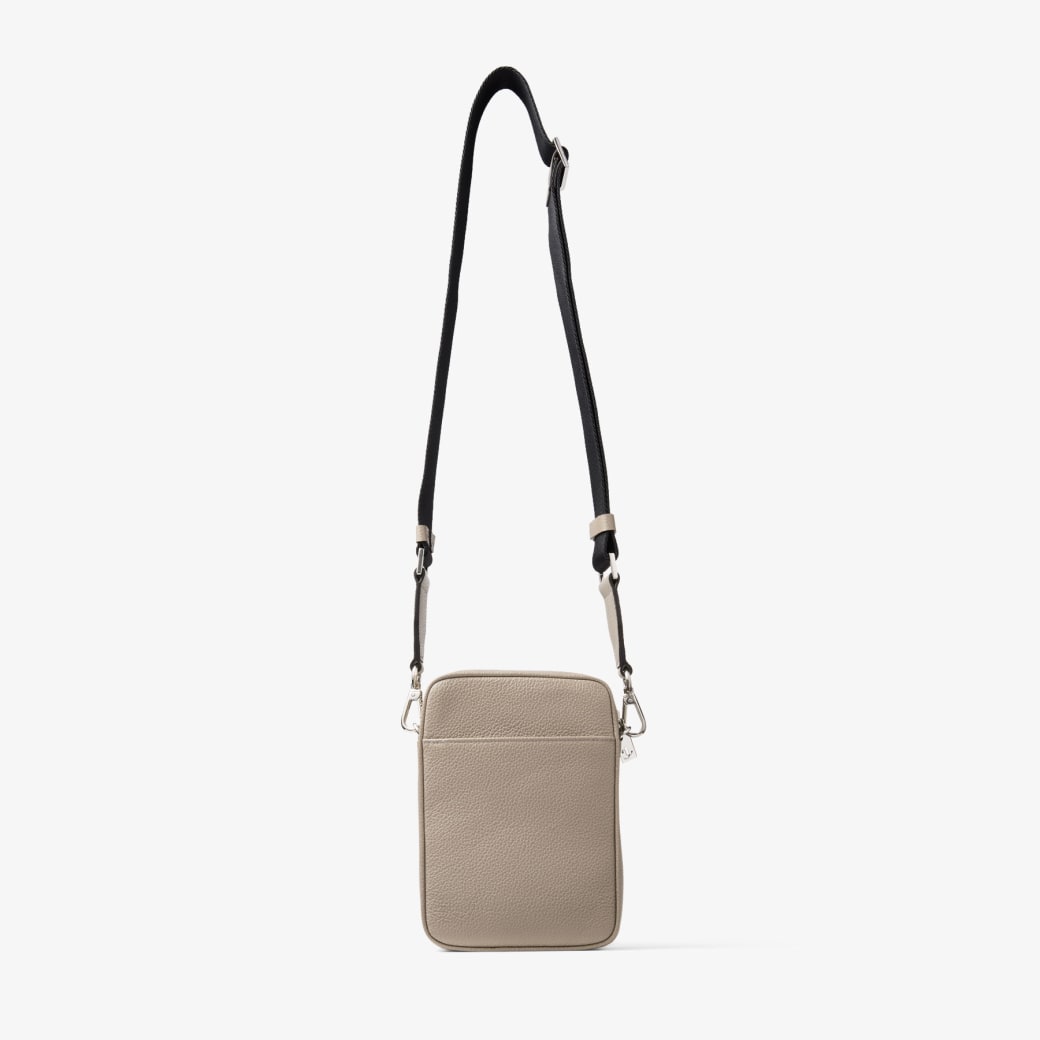 Kimi Camera Taupe Embossed Leather Cross Body JIMMY CHOO
