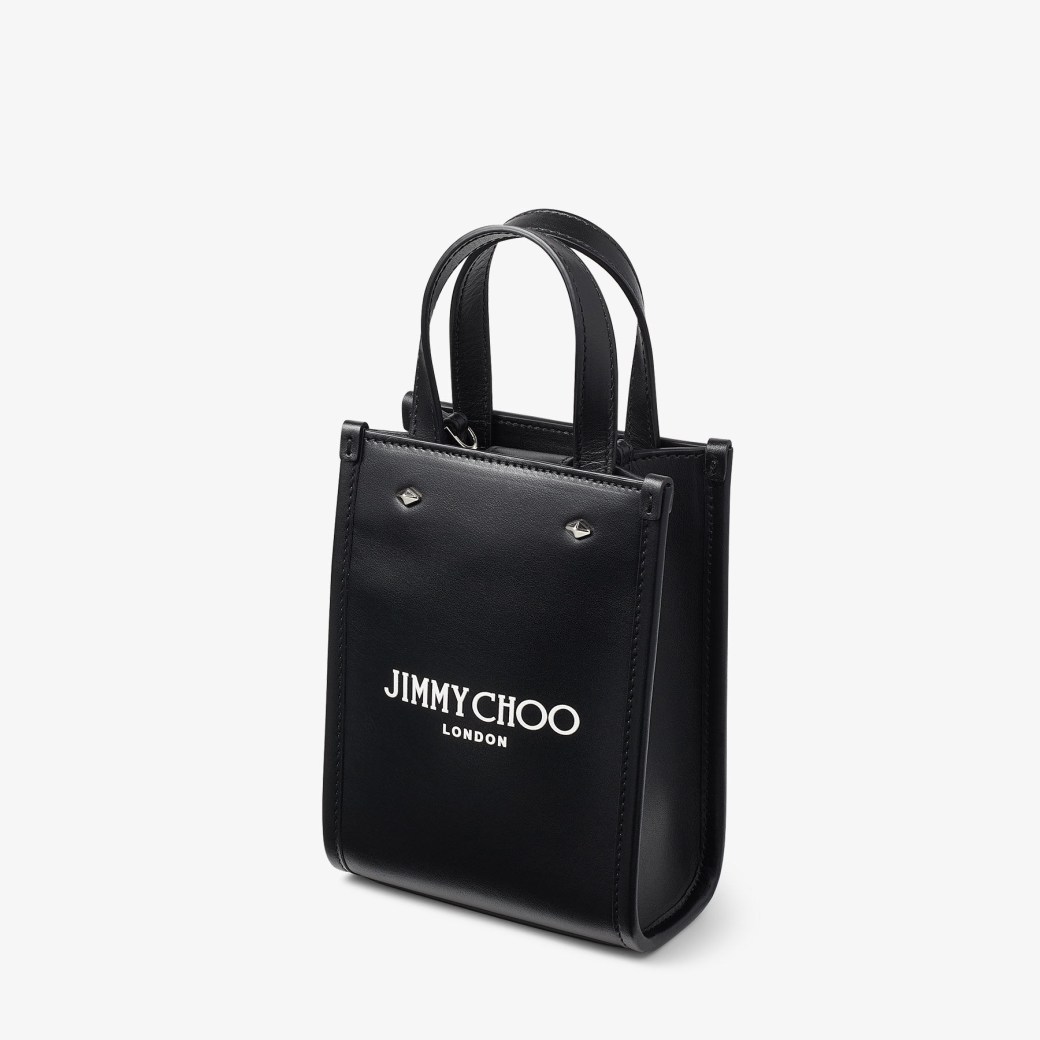 Jimmy Choo Black Perforated Leather Blythe M Tote Bag - Yoogi's Closet