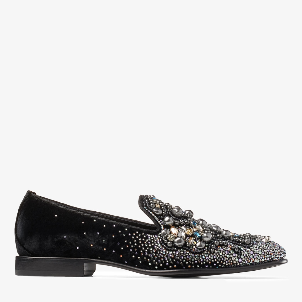 Jimmy choo velvet loafers deals
