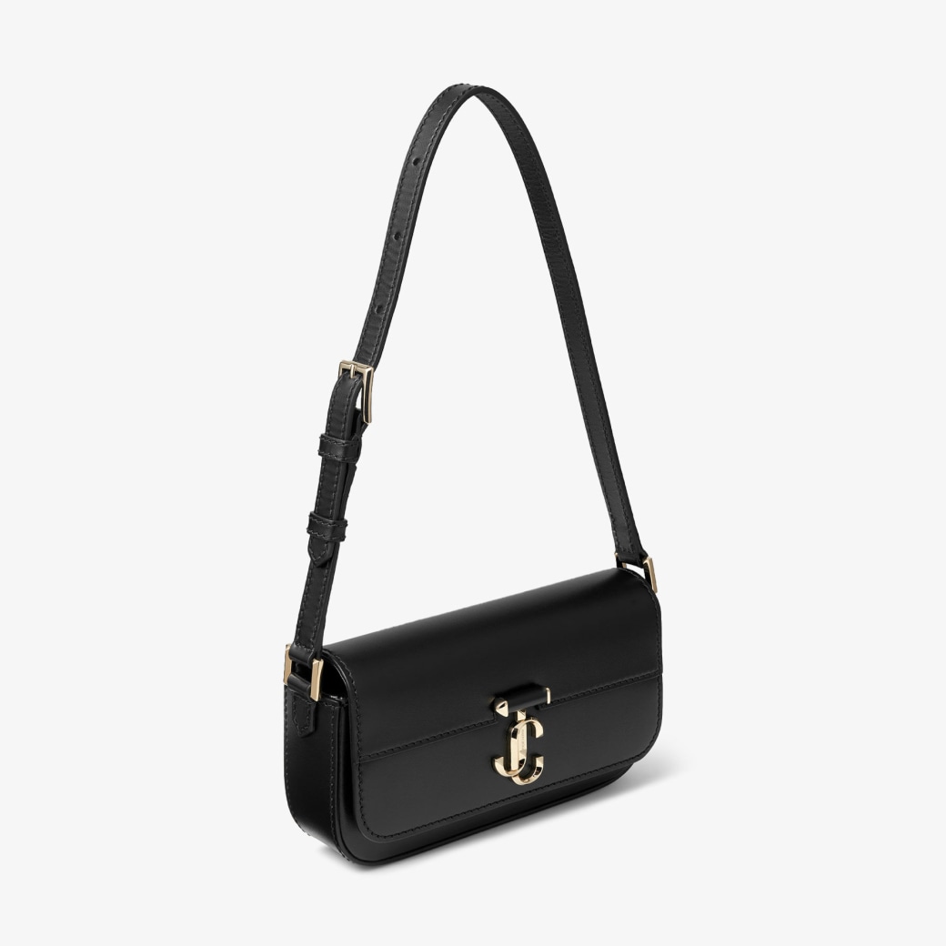 Jimmy choo black leather purse deals