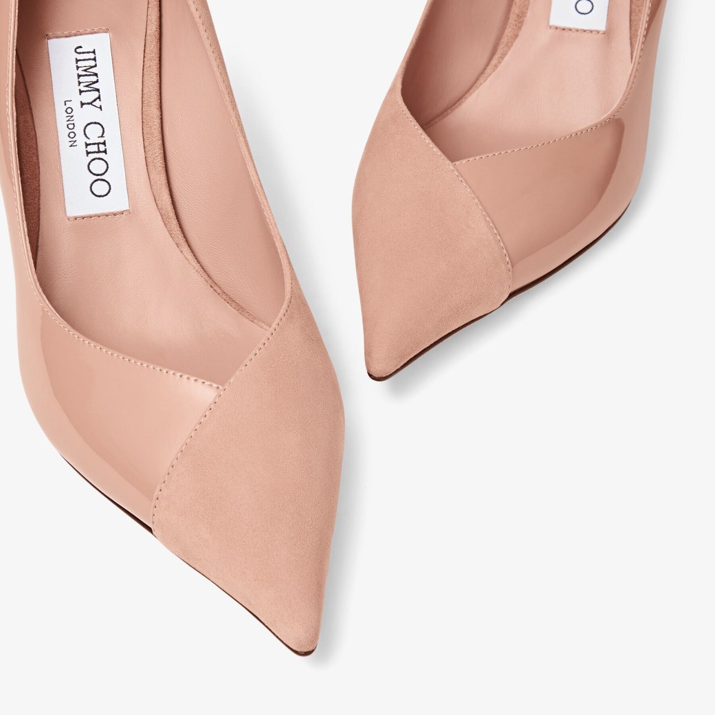 Jimmy choo pink suede pumps sales