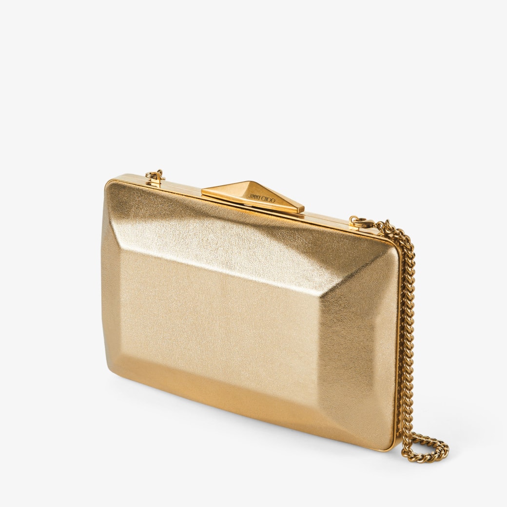 Gold clutch on sale box