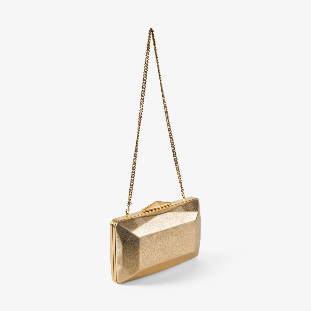 Gold hotsell box clutch