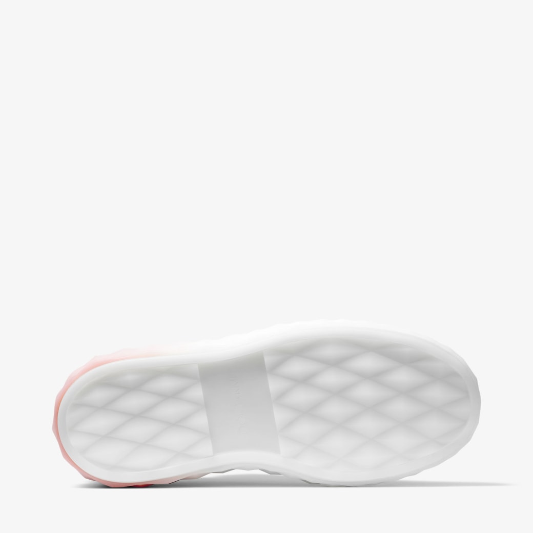 Diamond Maxi F II White and Macaron Leather Trainers with