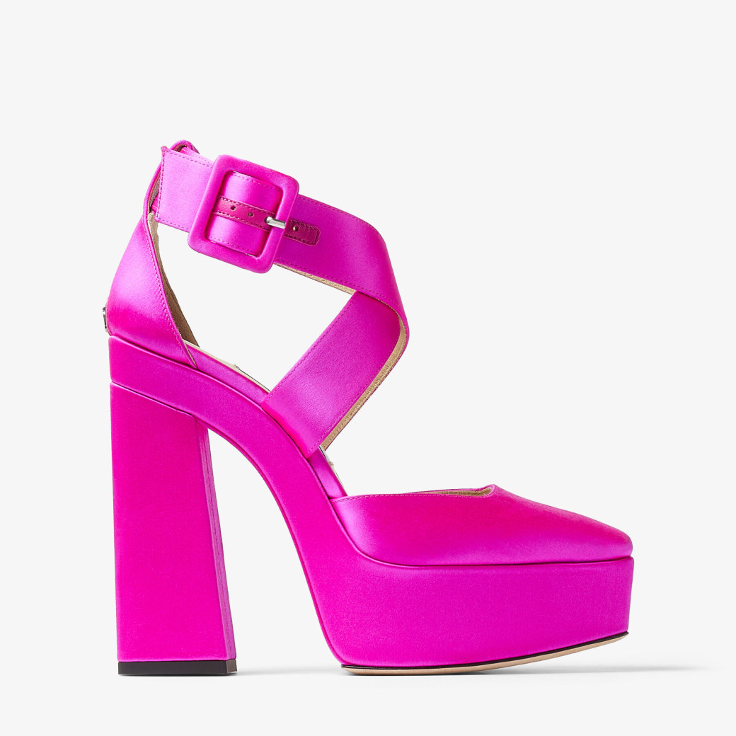 Fuschia online platform heels