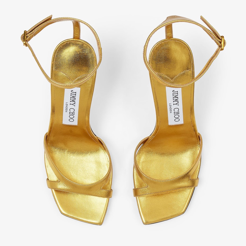 Gold One Stud leather sandals | Valentino Garavani | MATCHES UK