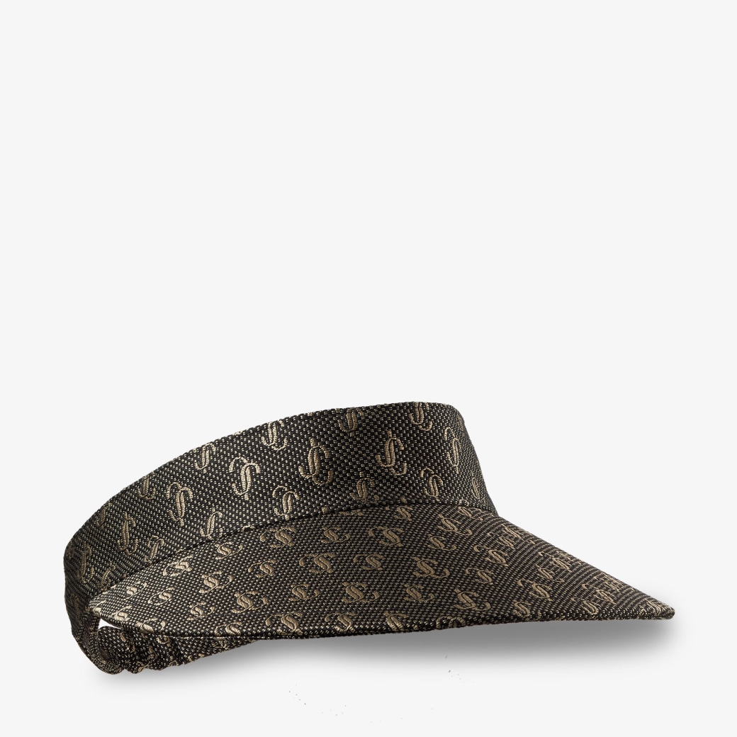 Louis Vuitton Leather-Trimmed Monogram Visor - Black Hats