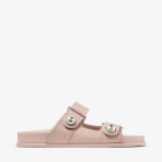 Fayence Leather Slingback Sandals Black