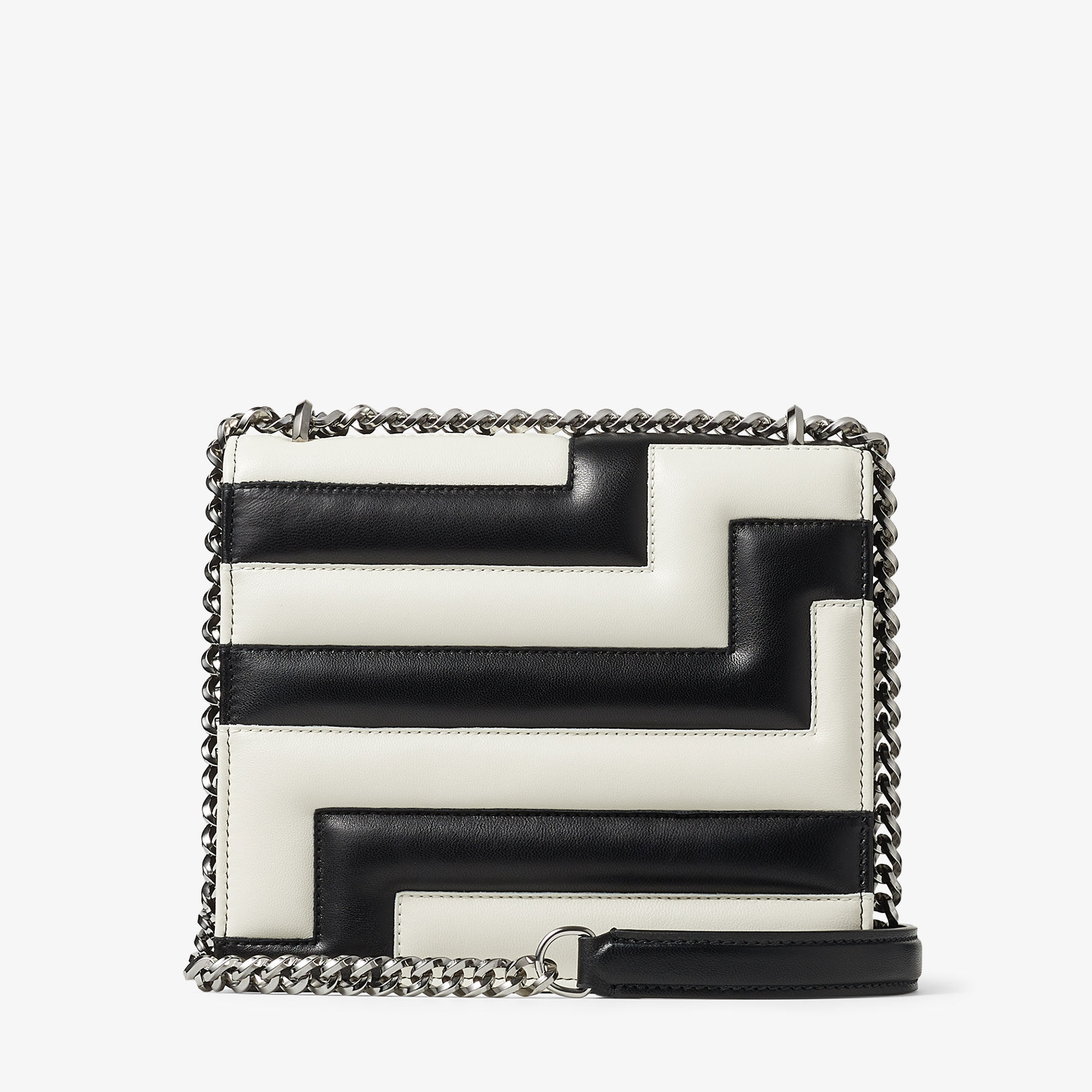 Avenue Quad Black and Latte Avenue Nappa Leather Shoulder Bag