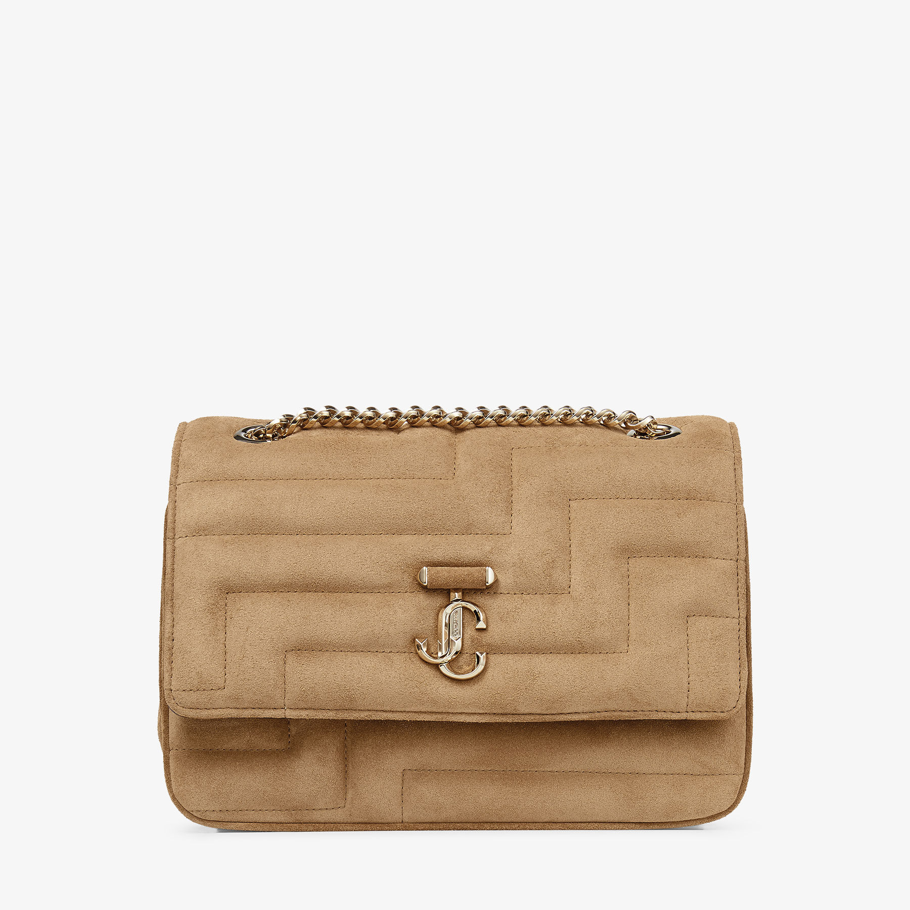 Avenue Soft Shoulder Rattan Suede Bag JIMMY CHOO UK