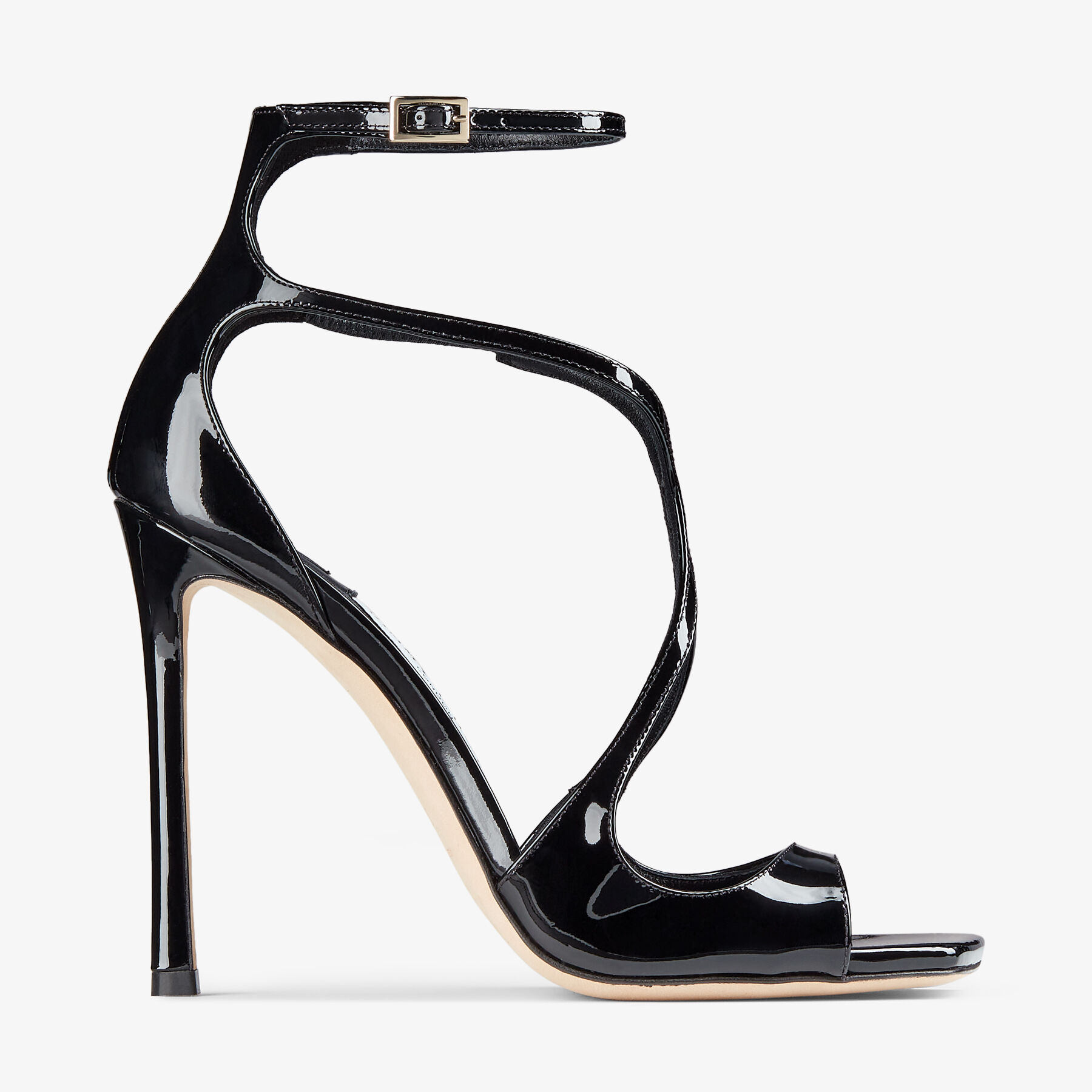 Black Patent Leather Sandals | AZIA 110 | Winter 2021 Collection