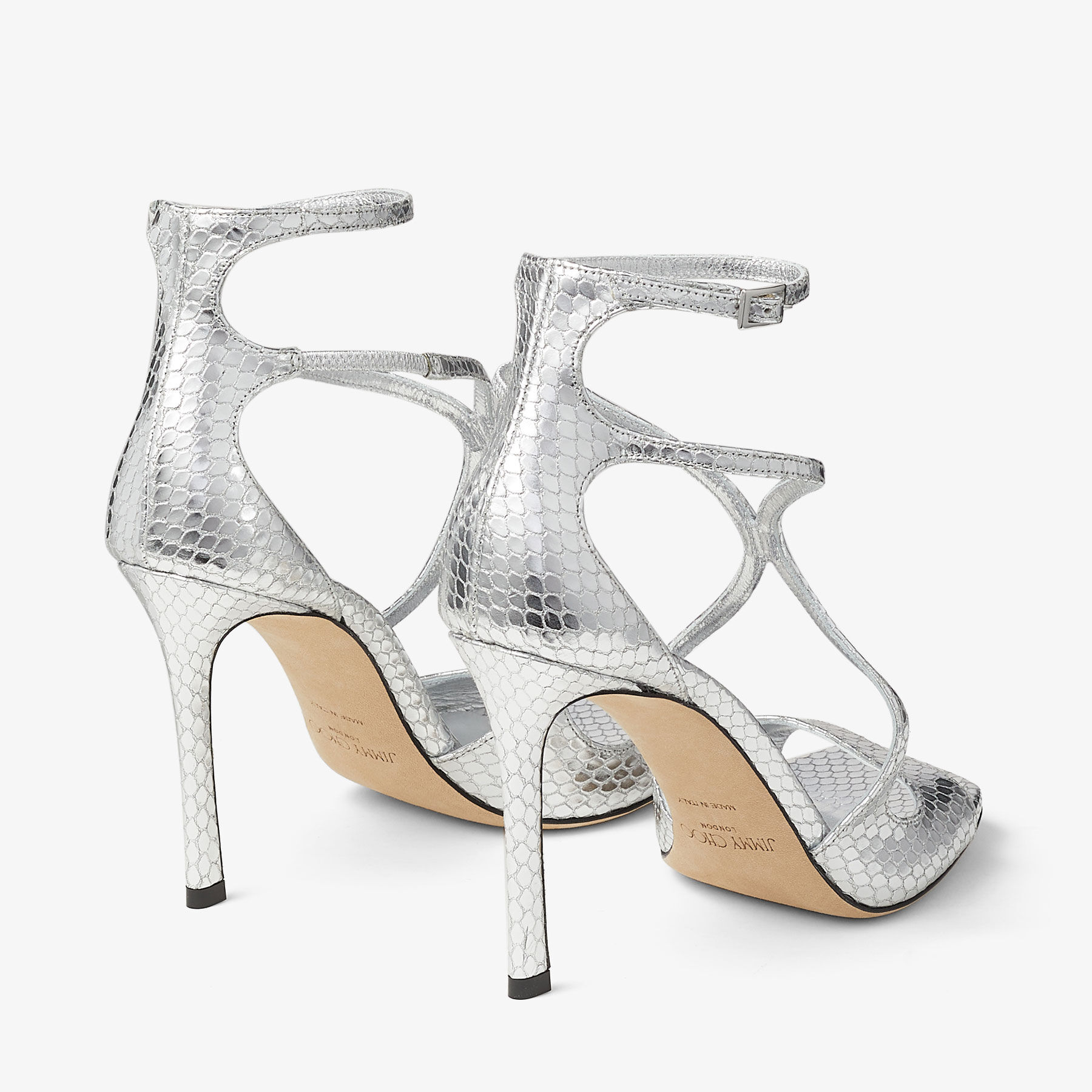 Jimmy choo silver wedges discount