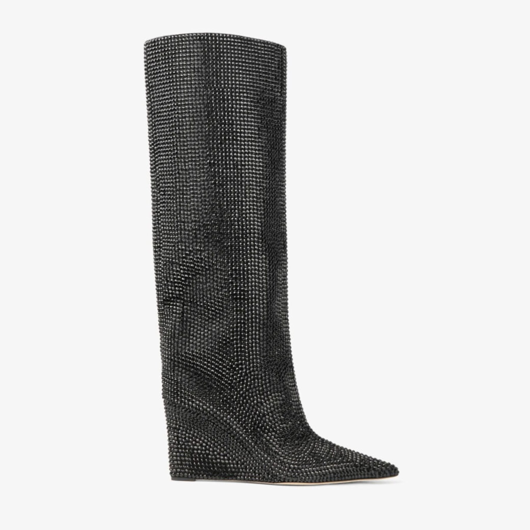 Suede wedge store knee high boots