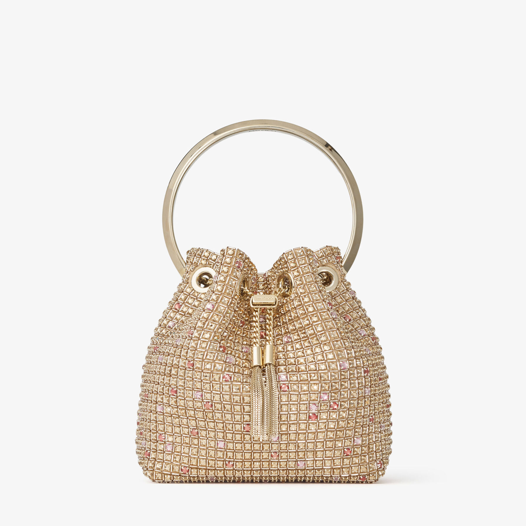 Bon Bon Gold Crystal Embroidered Satin Mini Bag Jimmy Choo