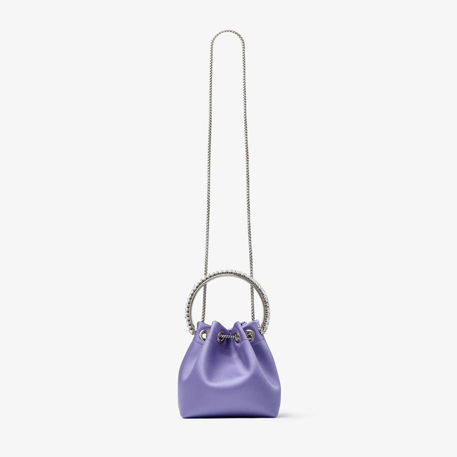 Bon Bon Tanzanite Satin Crystal Bag JIMMY CHOO