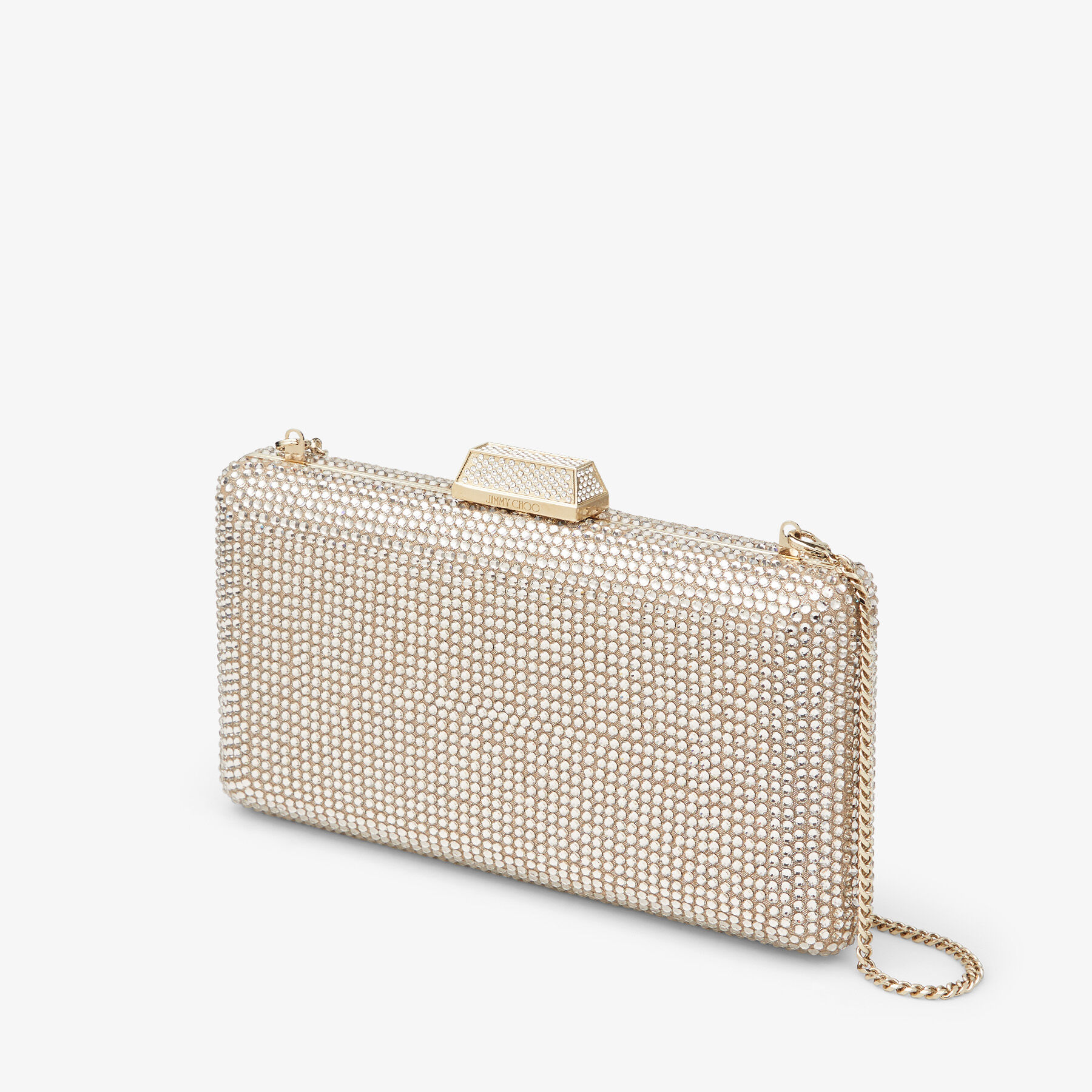 Jimmy choo 2025 gold clutch bag