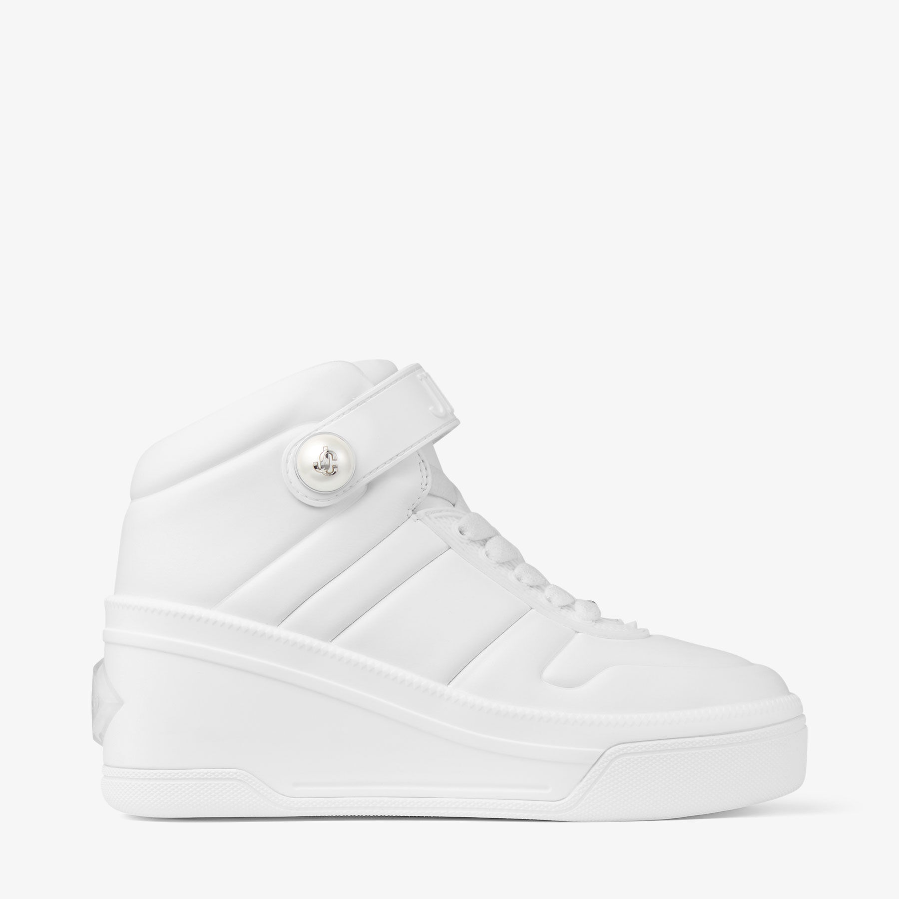 Del Mar White Calf Leather Trainer JIMMY CHOO