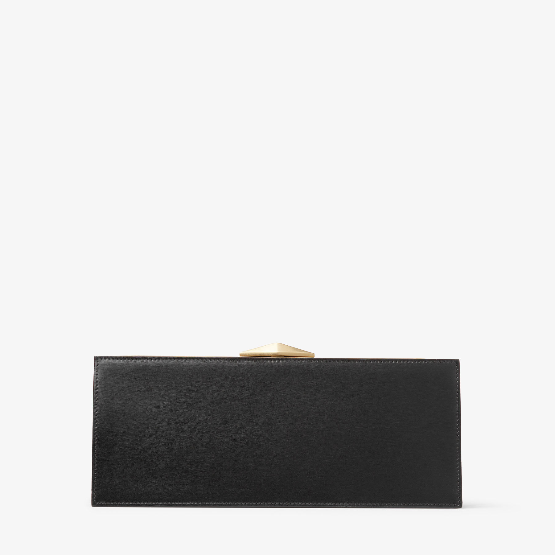 DIAMOND COCKTAIL Black Box Leather Cocktail Clutch Autumn Collection JIMMY CHOO UK