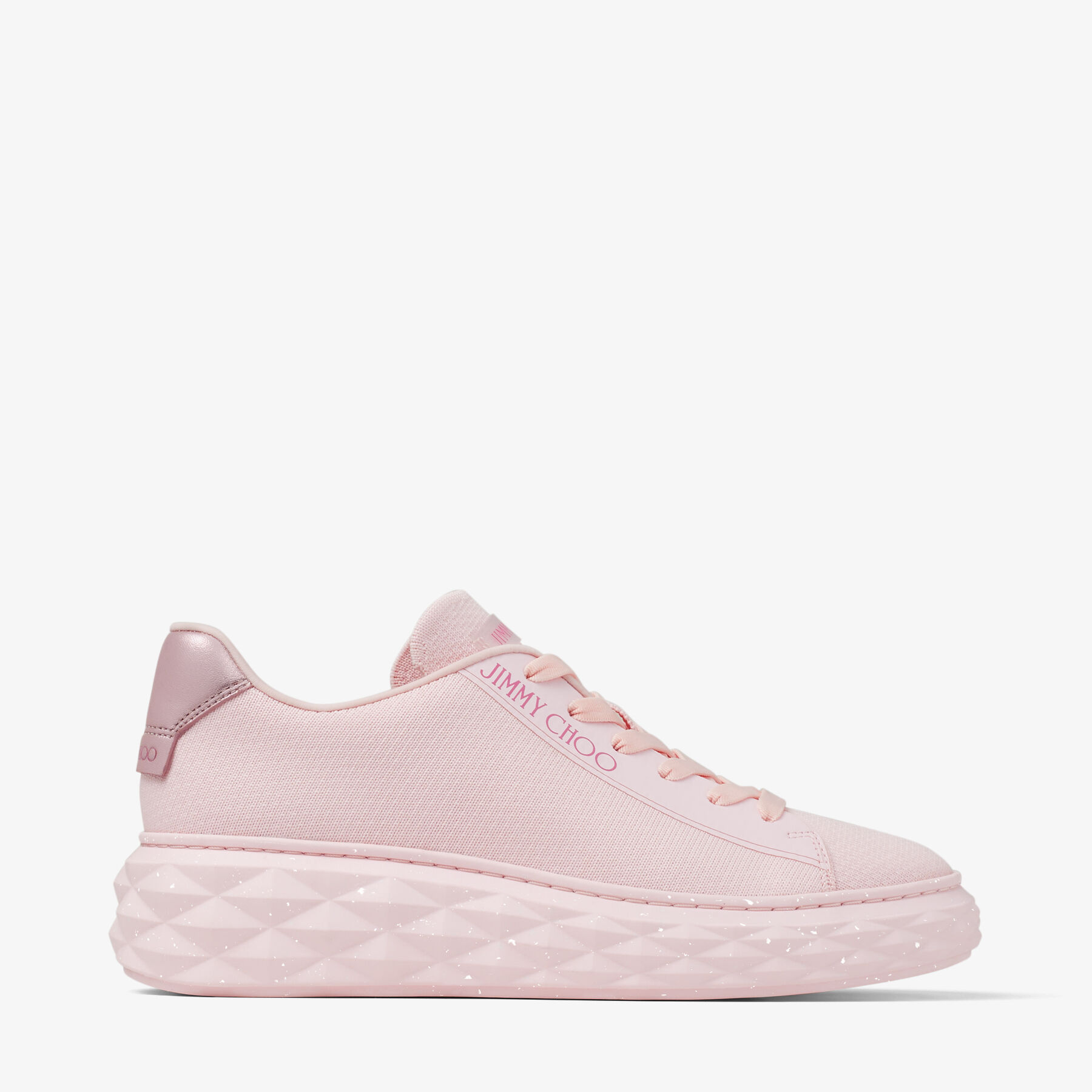 Pink knit sneakers hot sale