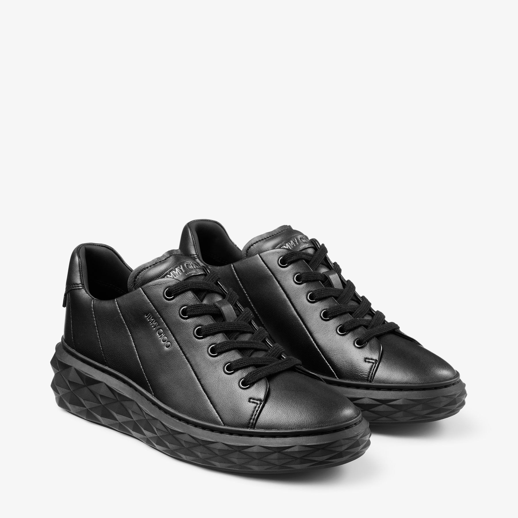 Womens black jimmy choo trainers online