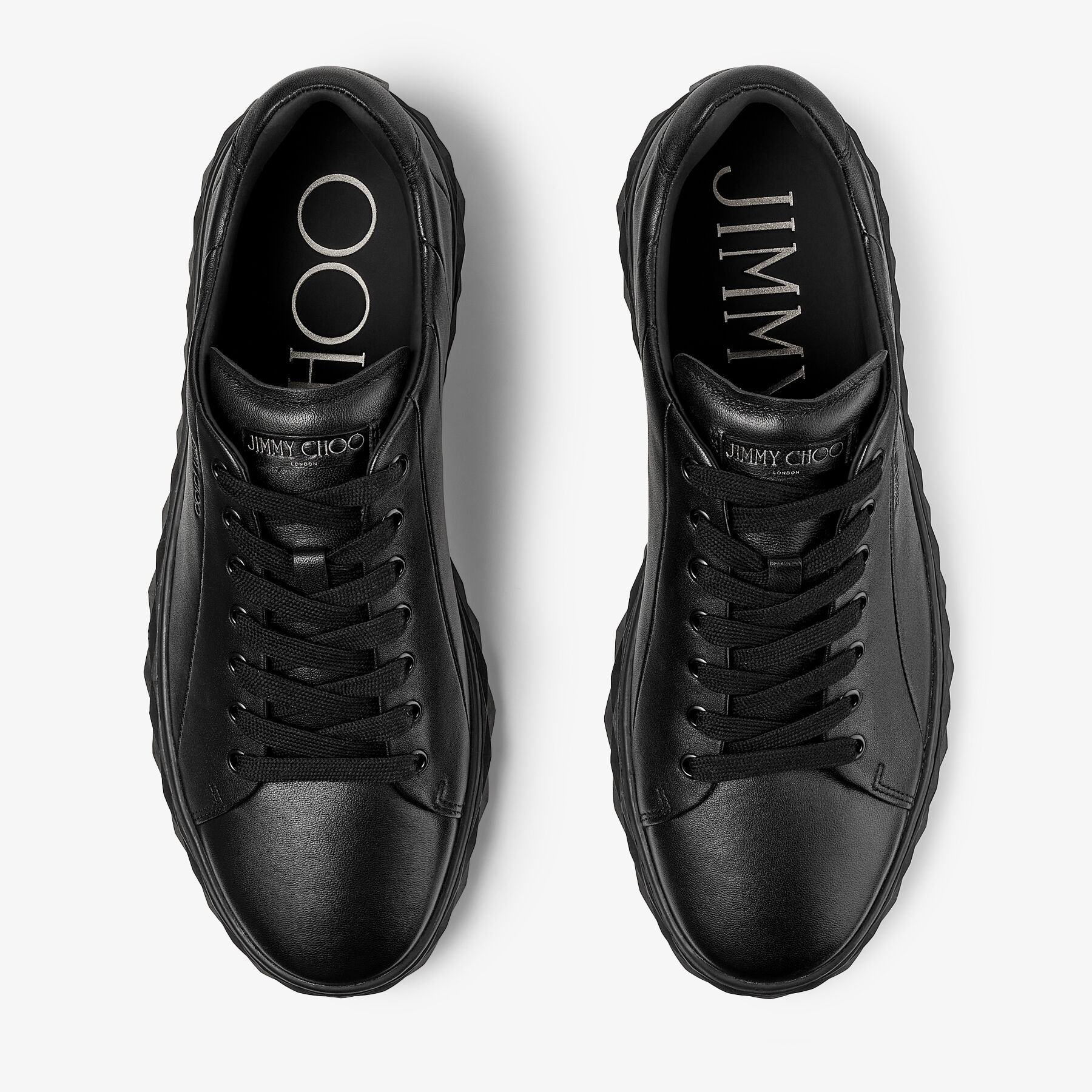 Black jimmy choo trainers on sale