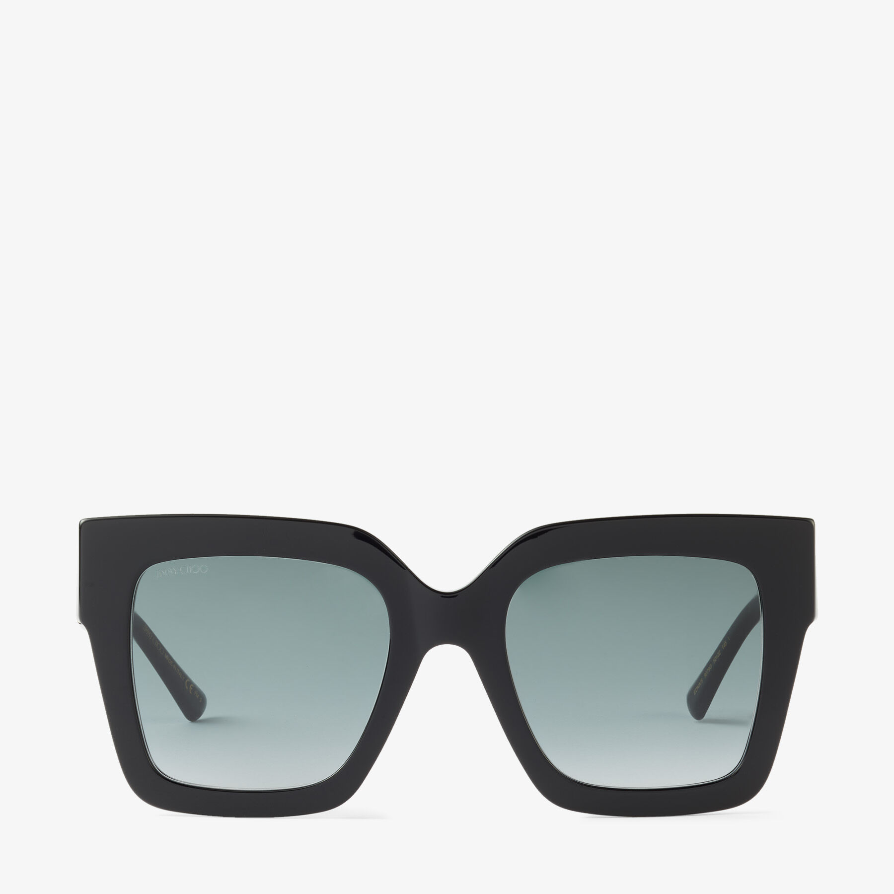 Black square store frame sunglasses