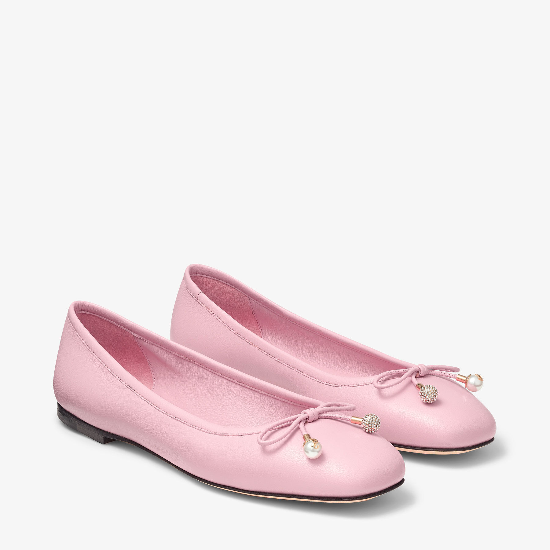 Jimmy choo pink flats sales
