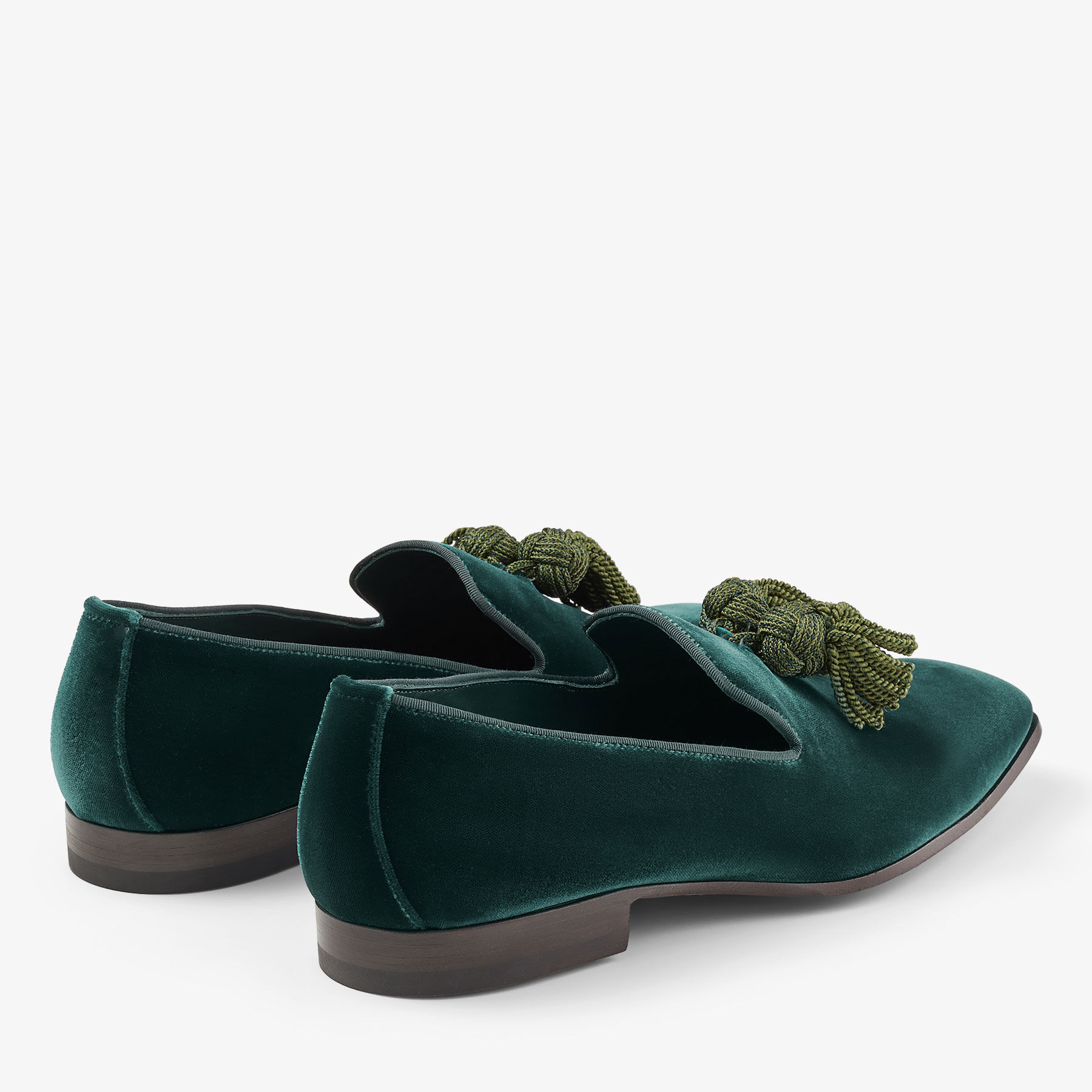 Green velvet hot sale loafers