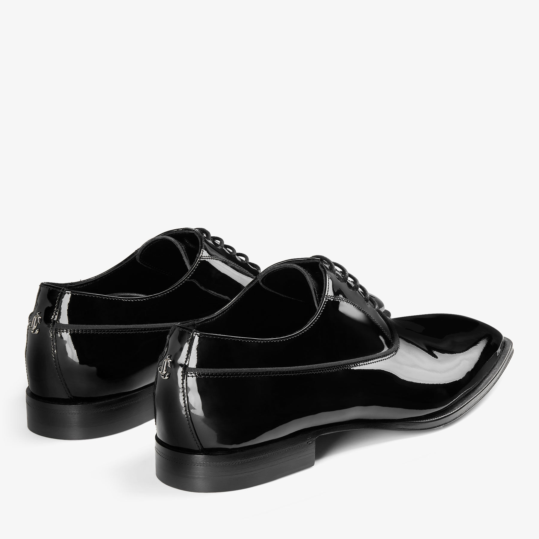 Patent leather black outlet shoes