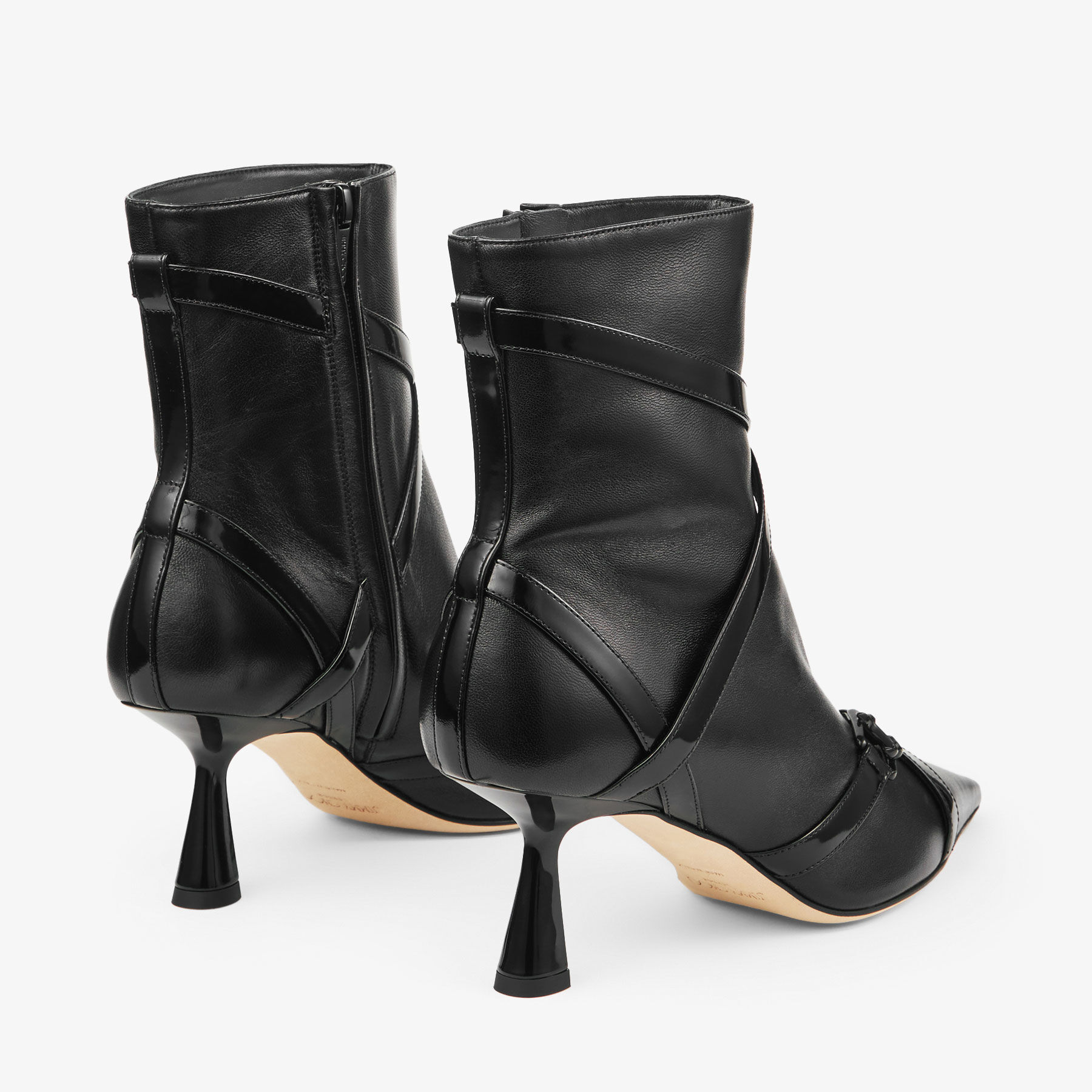 Jemima Anke Boot 65 Black Leather Ankle Boots JIMMY CHOO