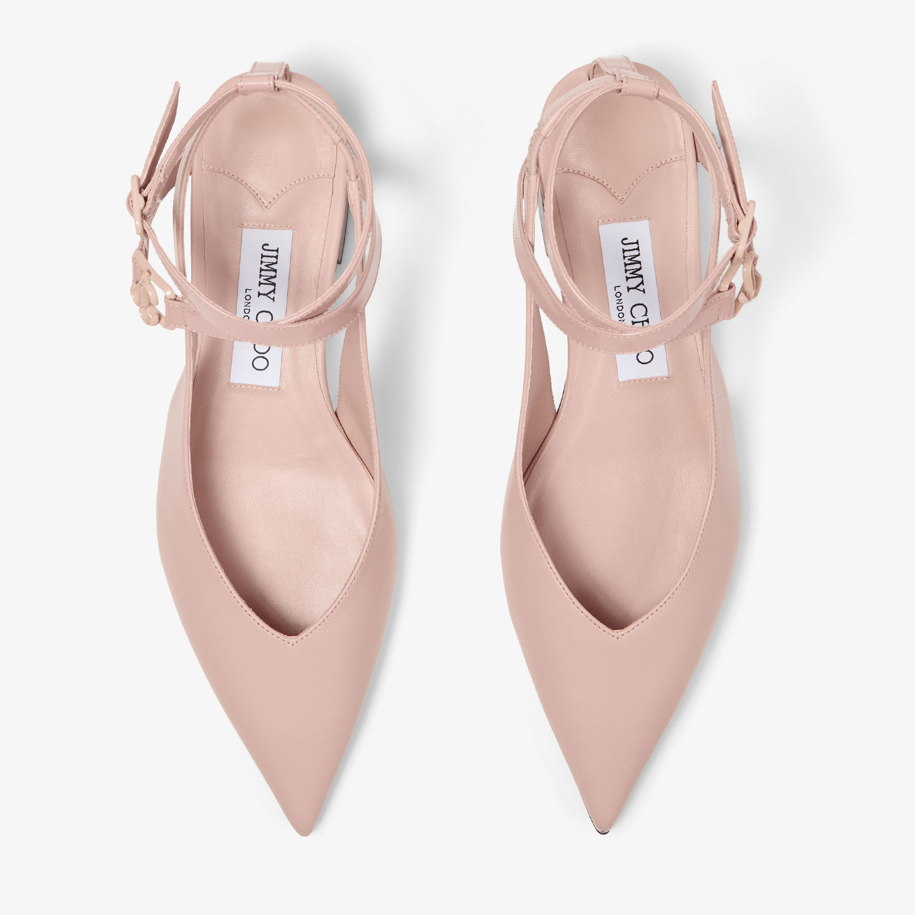 Jemima Macaron Leather Flats JIMMY CHOO